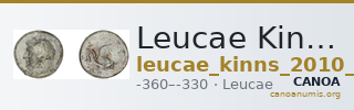 Leucae Kinns, Studies in Greek Personal Names presented to Elaine Matthews, 2010 Bronze D — CANOA