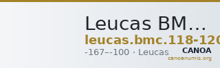 Leucas BMC Leucas 118-120 — CANOA