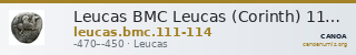 Leucas BMC Leucas (Corinth) 111-114 — CANOA