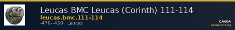 Leucas BMC Leucas (Corinth) 111-114 — CANOA