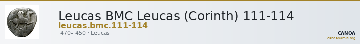 Leucas BMC Leucas (Corinth) 111-114 — CANOA