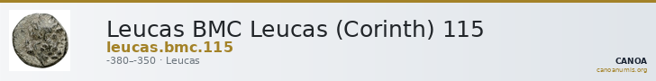 Leucas BMC Leucas (Corinth) 115 — CANOA