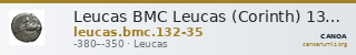 Leucas BMC Leucas (Corinth) 132-135 — CANOA