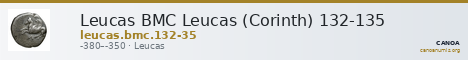 Leucas BMC Leucas (Corinth) 132-135 — CANOA