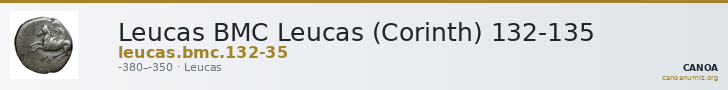 Leucas BMC Leucas (Corinth) 132-135 — CANOA