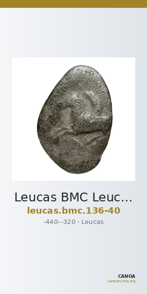 Leucas BMC Leucas (Corinth) 136-140 — CANOA