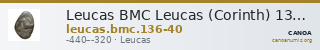 Leucas BMC Leucas (Corinth) 136-140 — CANOA