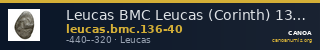 Leucas BMC Leucas (Corinth) 136-140 — CANOA