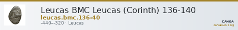 Leucas BMC Leucas (Corinth) 136-140 — CANOA