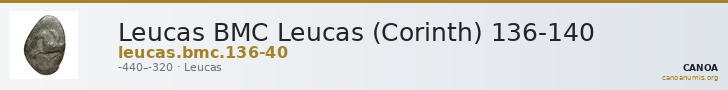 Leucas BMC Leucas (Corinth) 136-140 — CANOA