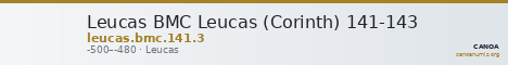 Leucas BMC Leucas (Corinth) 141-143 — CANOA