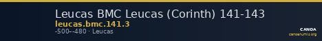 Leucas BMC Leucas (Corinth) 141-143 — CANOA