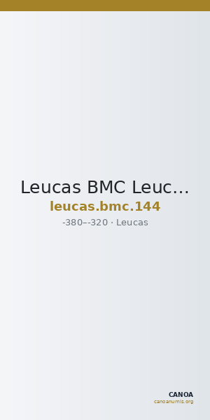 Leucas BMC Leucas (Corinth) 144 — CANOA