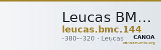 Leucas BMC Leucas (Corinth) 144 — CANOA