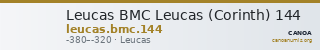 Leucas BMC Leucas (Corinth) 144 — CANOA