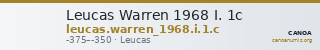Leucas Warren 1968 I. 1c — CANOA