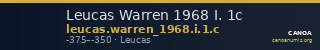 Leucas Warren 1968 I. 1c — CANOA