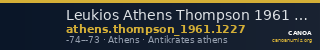 Leukios Athens Thompson 1961 1227 — CANOA