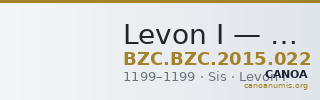 Levon I — Tram (Sis, 1199) — CANOA