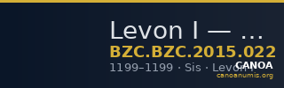 Levon I — Tram (Sis, 1199) — CANOA