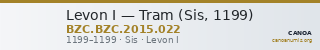 Levon I — Tram (Sis, 1199) — CANOA