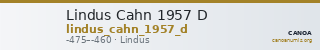 Lindus Cahn 1957 D — CANOA