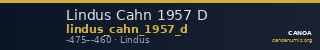 Lindus Cahn 1957 D — CANOA