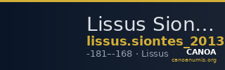Lissus Siontes 2013 Type II — CANOA