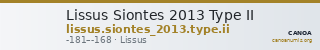 Lissus Siontes 2013 Type II — CANOA