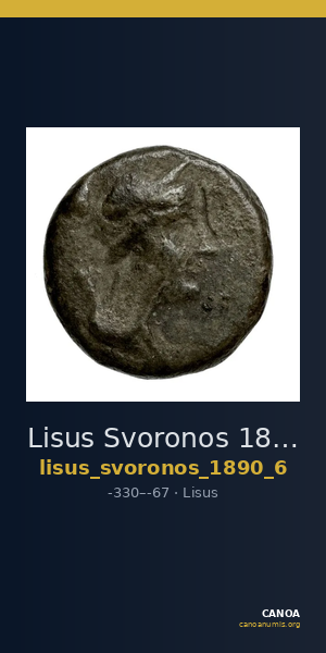 Lisus Svoronos 1890 (1972) 6 — CANOA