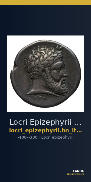 Locri Epizephyrii Historia Numorum Italy 2310 — CANOA