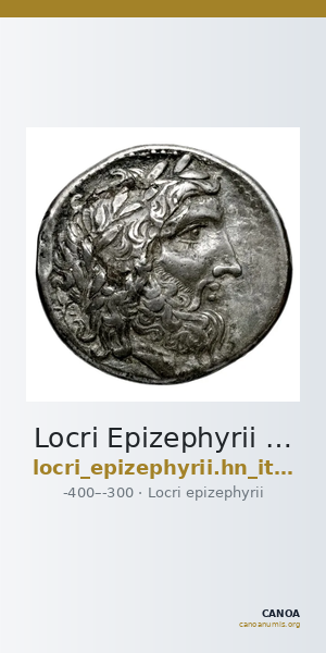 Locri Epizephyrii Historia Numorum Italy 2324-2328 — CANOA
