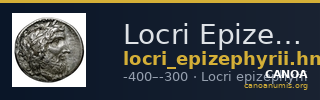 Locri Epizephyrii Historia Numorum Italy 2324-2328 — CANOA