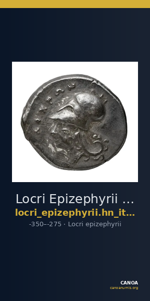 Locri Epizephyrii Historia Numorum Italy 2336-2342 — CANOA