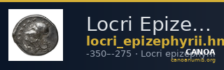Locri Epizephyrii Historia Numorum Italy 2336-2342 — CANOA