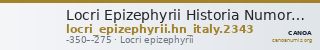 Locri Epizephyrii Historia Numorum Italy 2343 — CANOA