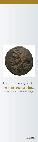 Locri Epizephyrii Historia Numorum Italy 2400-2401 — CANOA