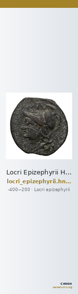 Locri Epizephyrii Historia Numorum Italy 2407 — CANOA