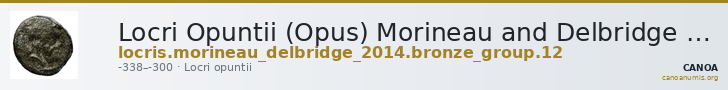 Locri Opuntii (Opus) Morineau and Delbridge 2014 Group 12 — CANOA