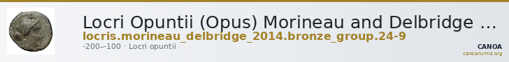 Locri Opuntii (Opus) Morineau and Delbridge 2014 Group 24-8 — CANOA