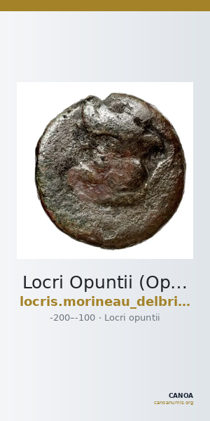 Locri Opuntii (Opus) Morineau and Delbridge 2014 Group 30-2 — CANOA
