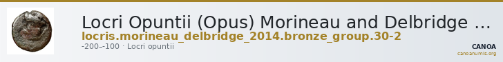 Locri Opuntii (Opus) Morineau and Delbridge 2014 Group 30-2 — CANOA