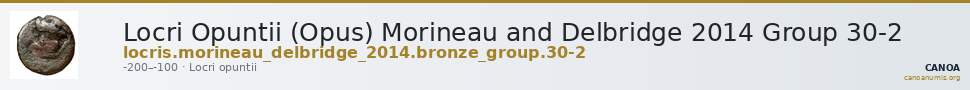 Locri Opuntii (Opus) Morineau and Delbridge 2014 Group 30-2 — CANOA
