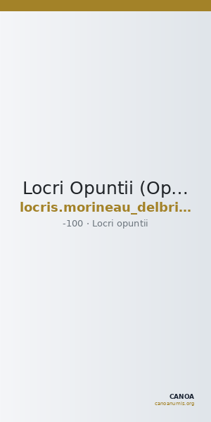 Locri Opuntii (Opus) Morineau and Delbridge 2014 Group 36 — CANOA