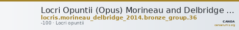 Locri Opuntii (Opus) Morineau and Delbridge 2014 Group 36 — CANOA