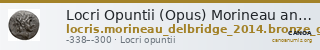 Locri Opuntii (Opus) Morineau and Delbridge 2014 Group 5-7 — CANOA
