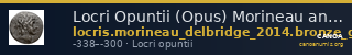 Locri Opuntii (Opus) Morineau and Delbridge 2014 Group 5-7 — CANOA