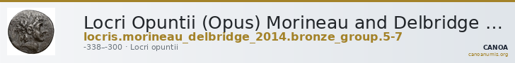 Locri Opuntii (Opus) Morineau and Delbridge 2014 Group 5-7 — CANOA