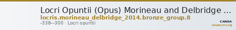 Locri Opuntii (Opus) Morineau and Delbridge 2014 Group 8 — CANOA