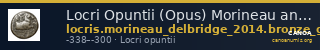 Locri Opuntii (Opus) Morineau and Delbridge 2014 Group 9-11 — CANOA